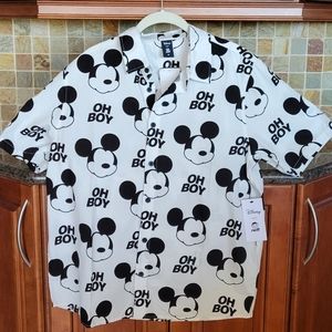 NWT Disney Neff Mickey Mouse Camp Shirt